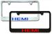 Mopar HEMI Engraved License Plate Frame - Choose Colors