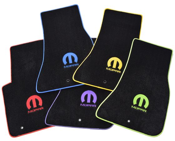 Mopar M Dodge Challenger Floor Mats 1970-2023 - Premium Upgrade