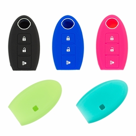 Pair (2), Nissan Leaf Solid Silicone Rubber Remote Keyless Cover 2011 - 2012