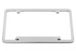 Notched Bottom Real Chrome License Plate Frame