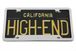 Notched Bottom Real Chrome License Plate Frame
