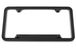 Notched Bottom Real Chrome License Plate Frame