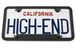 Notched Bottom Real Chrome License Plate Frame