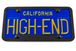 Notched Bottom Real Chrome License Plate Frame