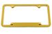 Notched Bottom Real Chrome License Plate Frame