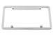 Notched Top Real Chrome License Plate Frame