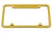 Notched Top Gold Chrome License Plate Frame