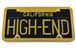 Notched Top Gold Chrome License Plate Frame