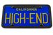 Notched Top Gold Chrome License Plate Frame