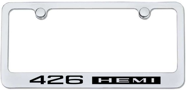 Dodge Plymouth 426 Hemi Emblem Logo Engraved License Plate Frame