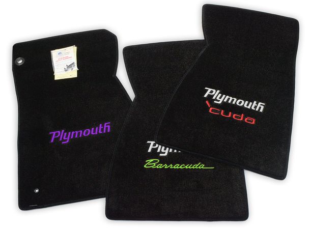 Plymouth Cuda and Barracuda Floor Mats - Premium Upgrade
