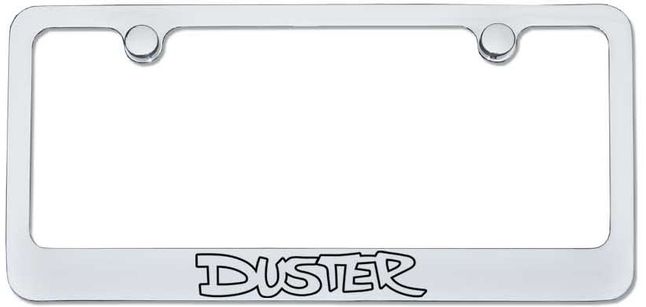 Plymouth Duster Engraved License Plate Frame - Custom Colors