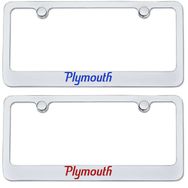 Plymouth Engraved License Plate Frame - Custom Colors