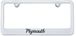 Plymouth Engraved License Plate Frame - Custom Colors