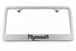 Plymouth Engraved License Plate Frame - Custom Colors