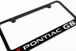 Pontiac G8 Engraved License Plate Frame Custom Colors and Finish