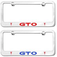 Pontiac GTO Engraved License Plate Frame
