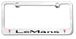 Pontiac LeMans Engraved License Plate Frame