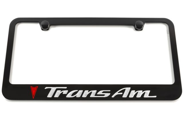 Pontiac Trans Am Engraved License Plate Frame Custom Colors and Finish