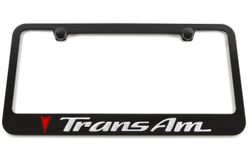 Pontiac Trans Am Engraved License Plate Frame Custom Colors and Finish