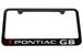 Pontiac G8 Engraved License Plate Frame Custom Colors and Finish