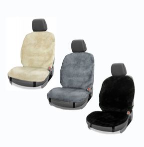  Premium Sheepskin Seat Cover - Grey Black Beige