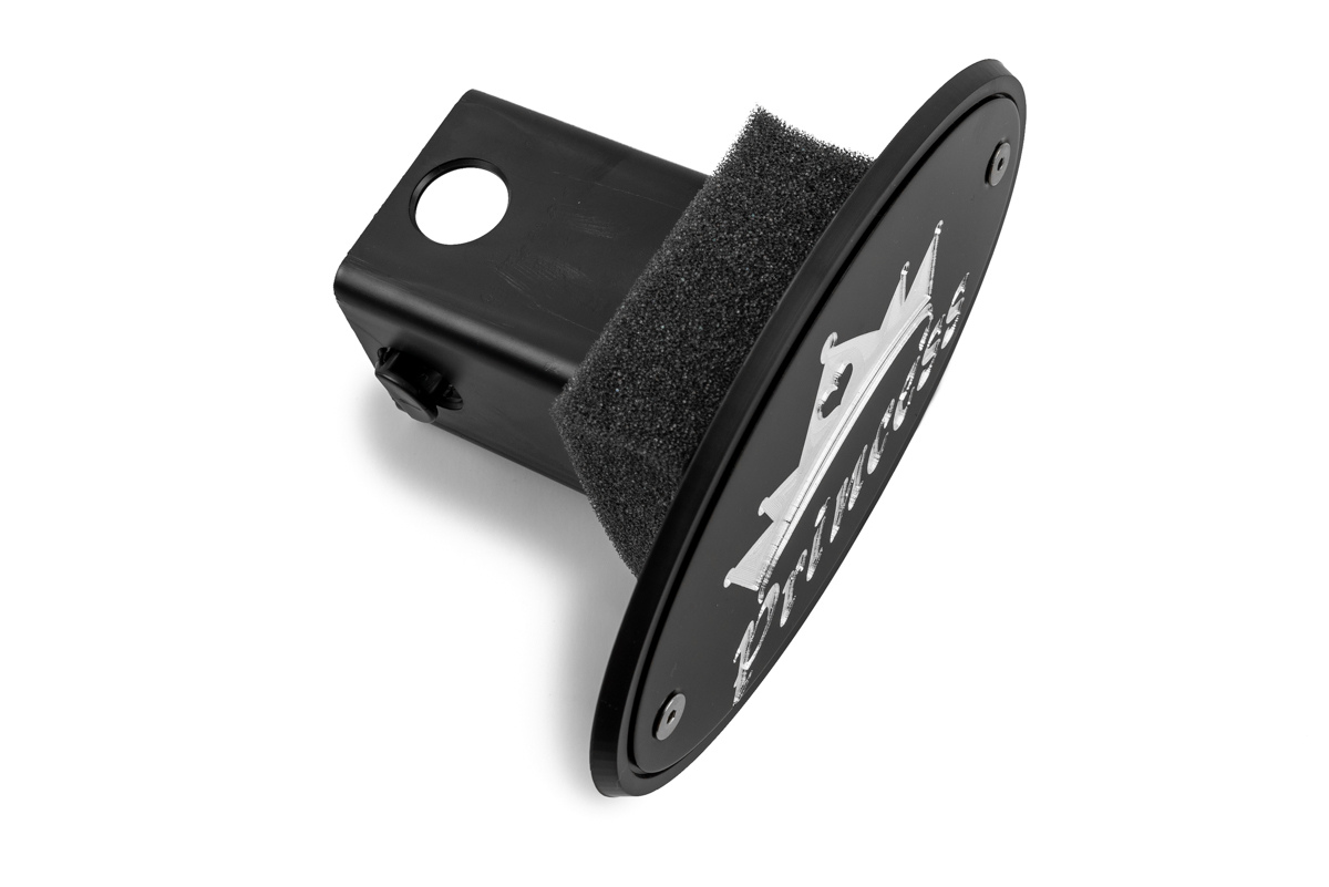 Princess Black Receiver Hitch Cover