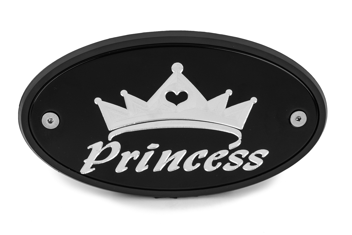 Princess Black Receiver Hitch Cover