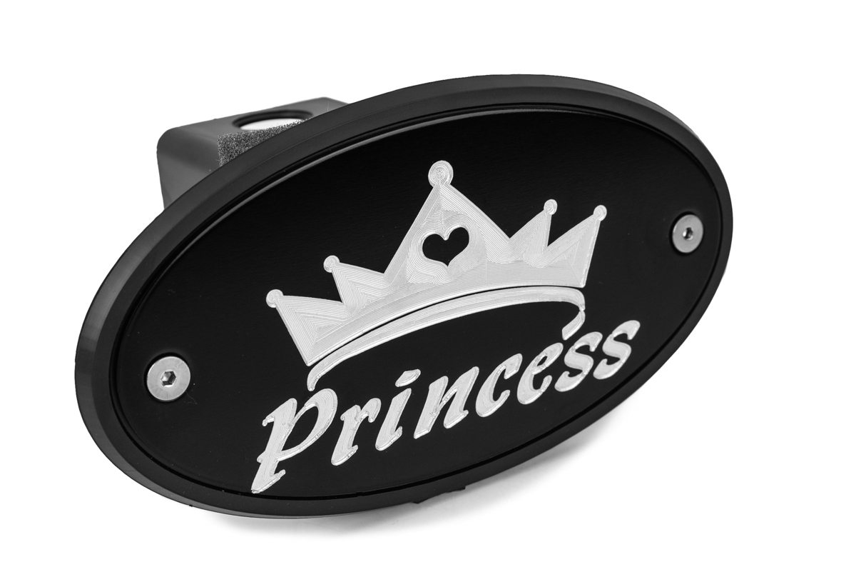 Princess Black Receiver Hitch Cover