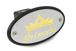 Princess Chrome Receiver Hitch Cover - Gold Engraving