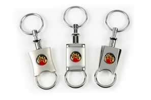Pull-Apart Valet Key Fob - Flames