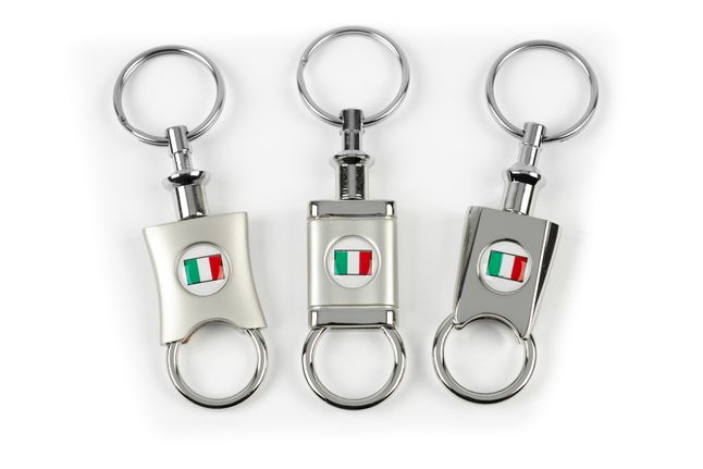 Pull-Apart Valet Key Fob - Italian Flag