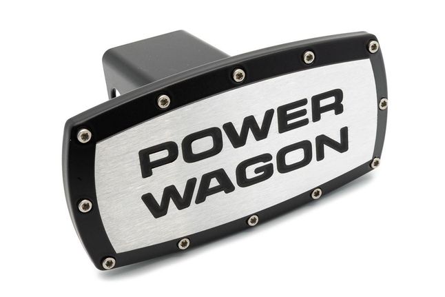 RAM Power Wagon Engraved Billet Hitch Receiver Cover