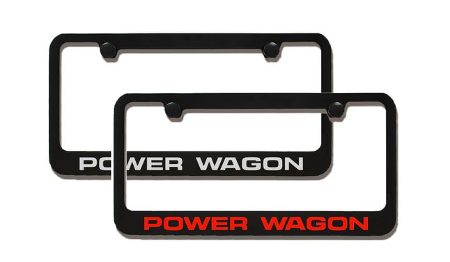 Ram Power Wagon Engraved License Plate Frame