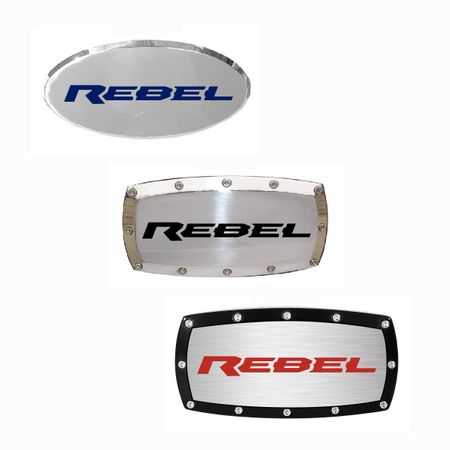 RAM Rebel Engraved Billet Hitch Receiver Cover