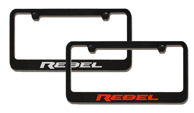 Ram Rebel Engraved License Plate Frame