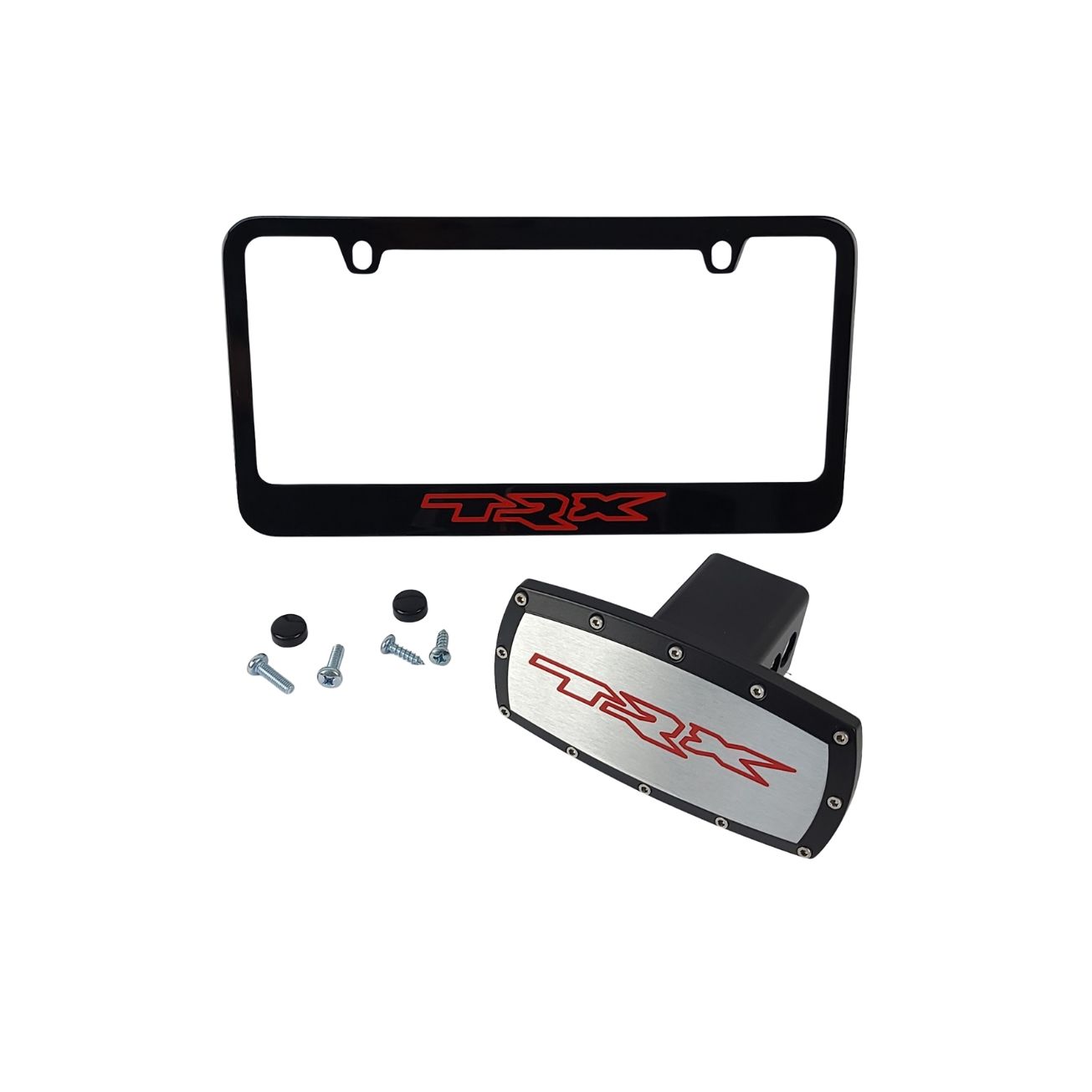 Red Reflector Hitch Cover LED Brake Signal Reverse Light 2" Receiver