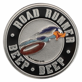 Road Runner Looney Tunes Embossed Tin Decorative Sign - Toolbox Refrigerator Magnet - Plymouth