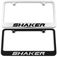 Shaker Engraved License Plate Frame - Custom Colors and Finish