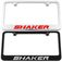 Shaker Engraved License Plate Frame - Custom Colors and Finish