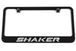 Shaker Engraved License Plate Frame - Custom Colors and Finish