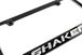 Shaker Engraved License Plate Frame - Custom Colors and Finish