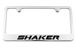 Shaker Engraved License Plate Frame - Custom Colors and Finish