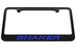 Shaker Engraved License Plate Frame - Custom Colors and Finish