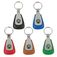 Skull and Bones Leather Teardrop Key Chain Fob