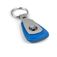 Skull and Bones Leather Teardrop Key Chain Fob
