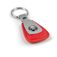 Skull and Bones Leather Teardrop Key Chain Fob