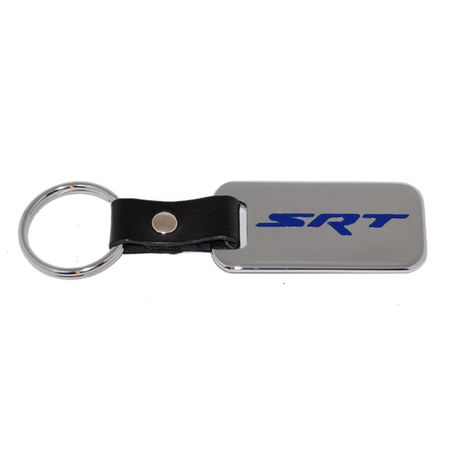 SRT Leather Strap Keychain / Fob - Blue Logo