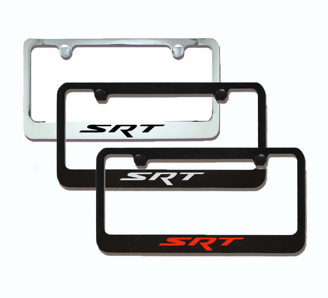 SRT Engraved License Plate Frame