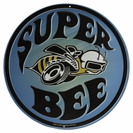 Super Bee Embossed Tin Sign - 12 inch B5 Quarter Panel Wall Decorative Sign